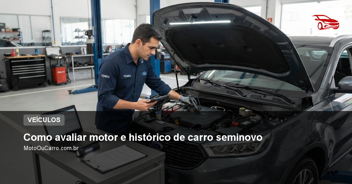 Como avaliar motor e histórico de carro seminovo