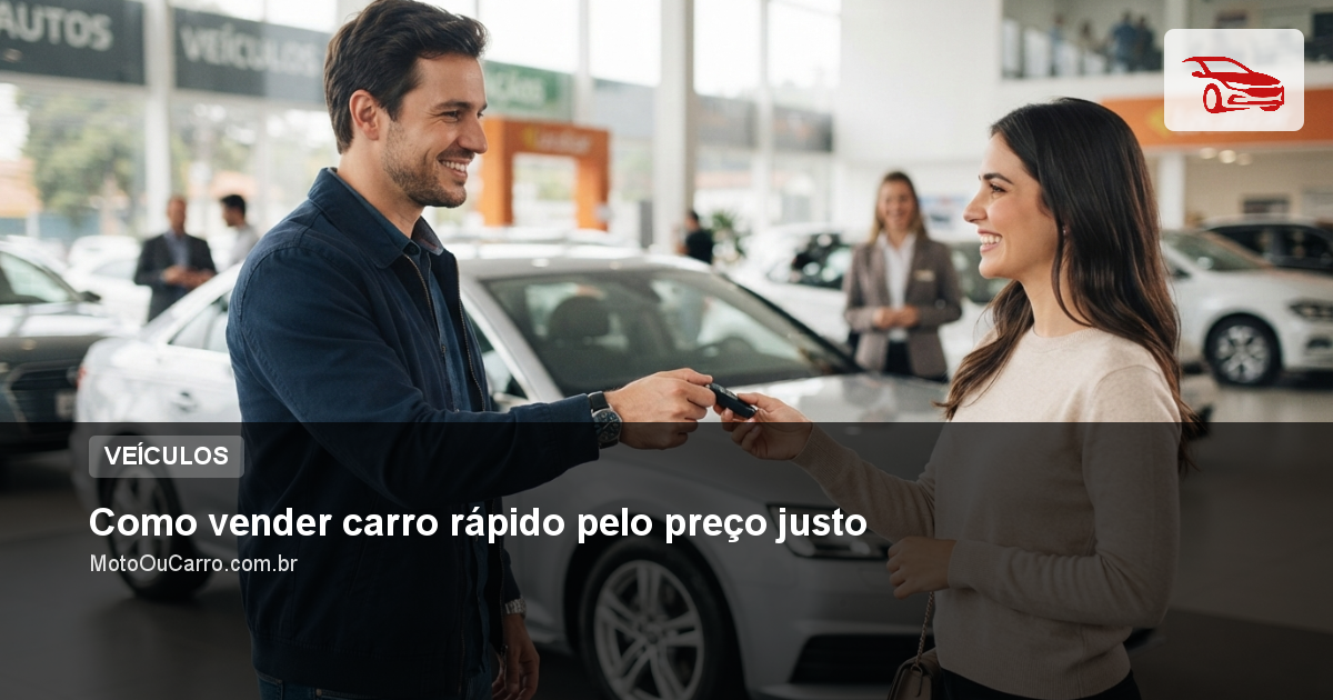 Como vender carro rápido pelo preço justo