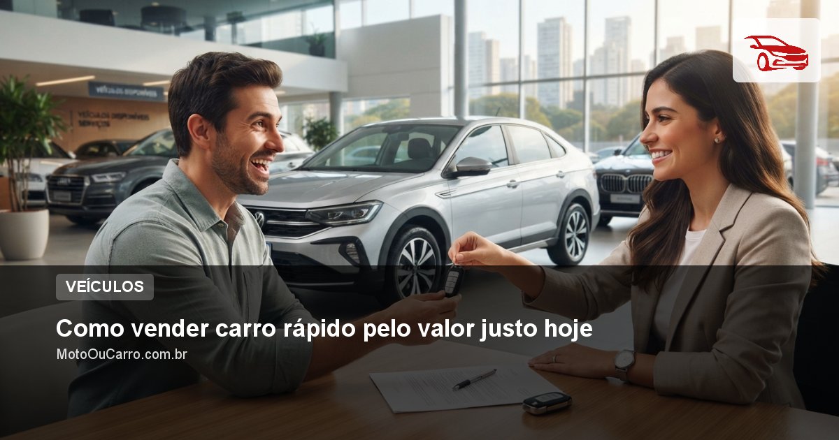 Como vender carro rápido pelo valor justo hoje
