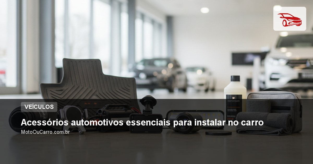 Acessórios automotivos essenciais para instalar no carro