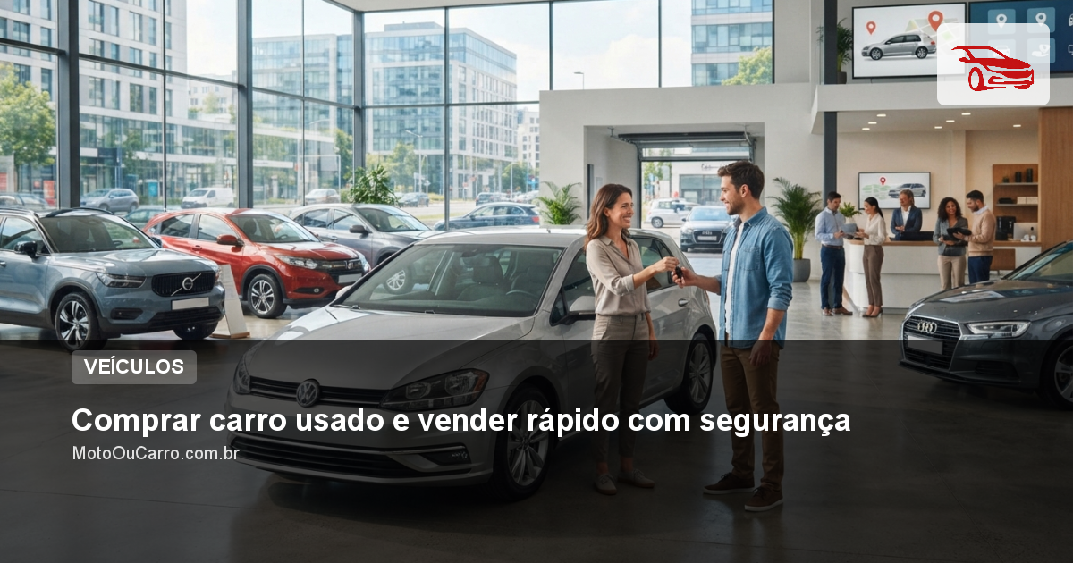 Comprar carro usado e vender rápido com segurança