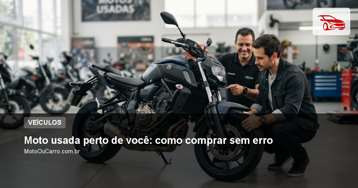 Moto usada perto de você: como comprar sem erro