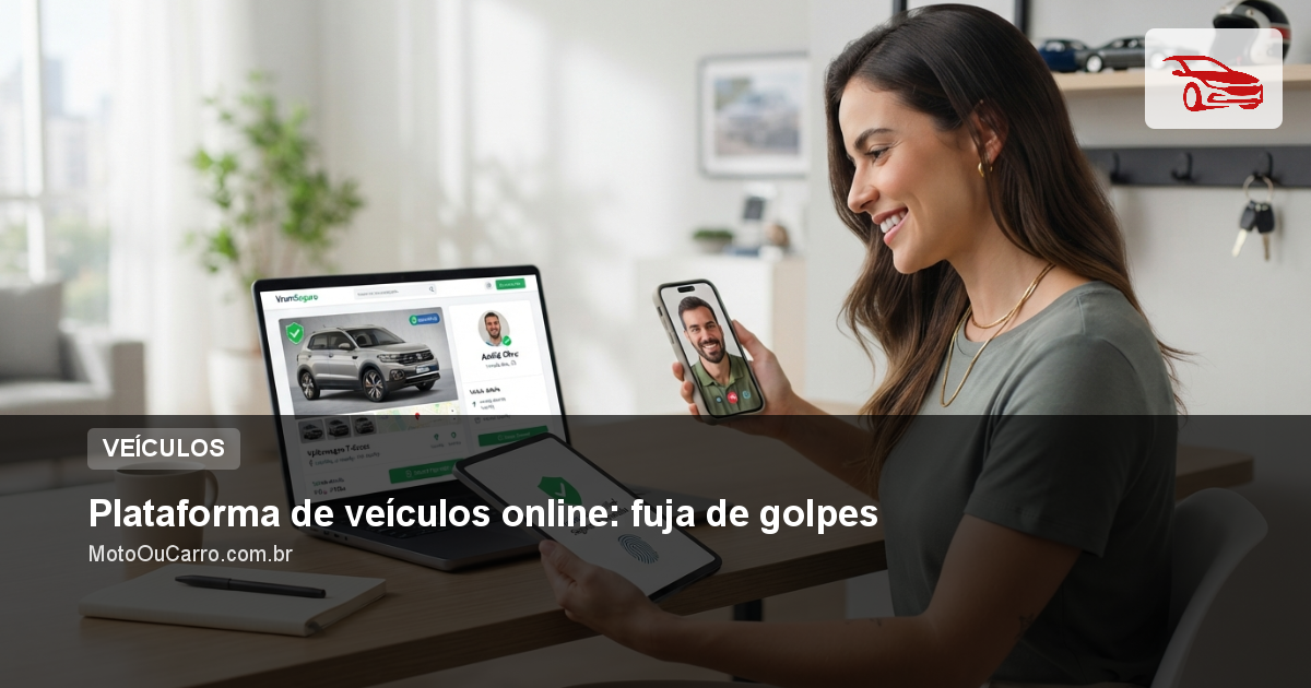Plataforma de veículos online: fuja de golpes