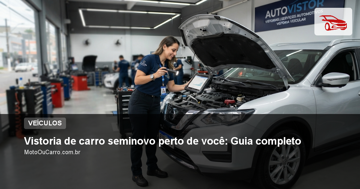 Vistoria de carro seminovo perto de você: Guia completo